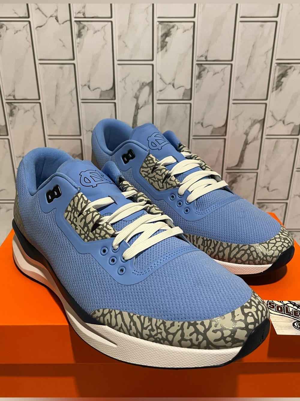 New Nike Air Jordan Racer 89 PE Player Exclusive Training Shoes UNC Tarheels Men - Picture 3 of 14